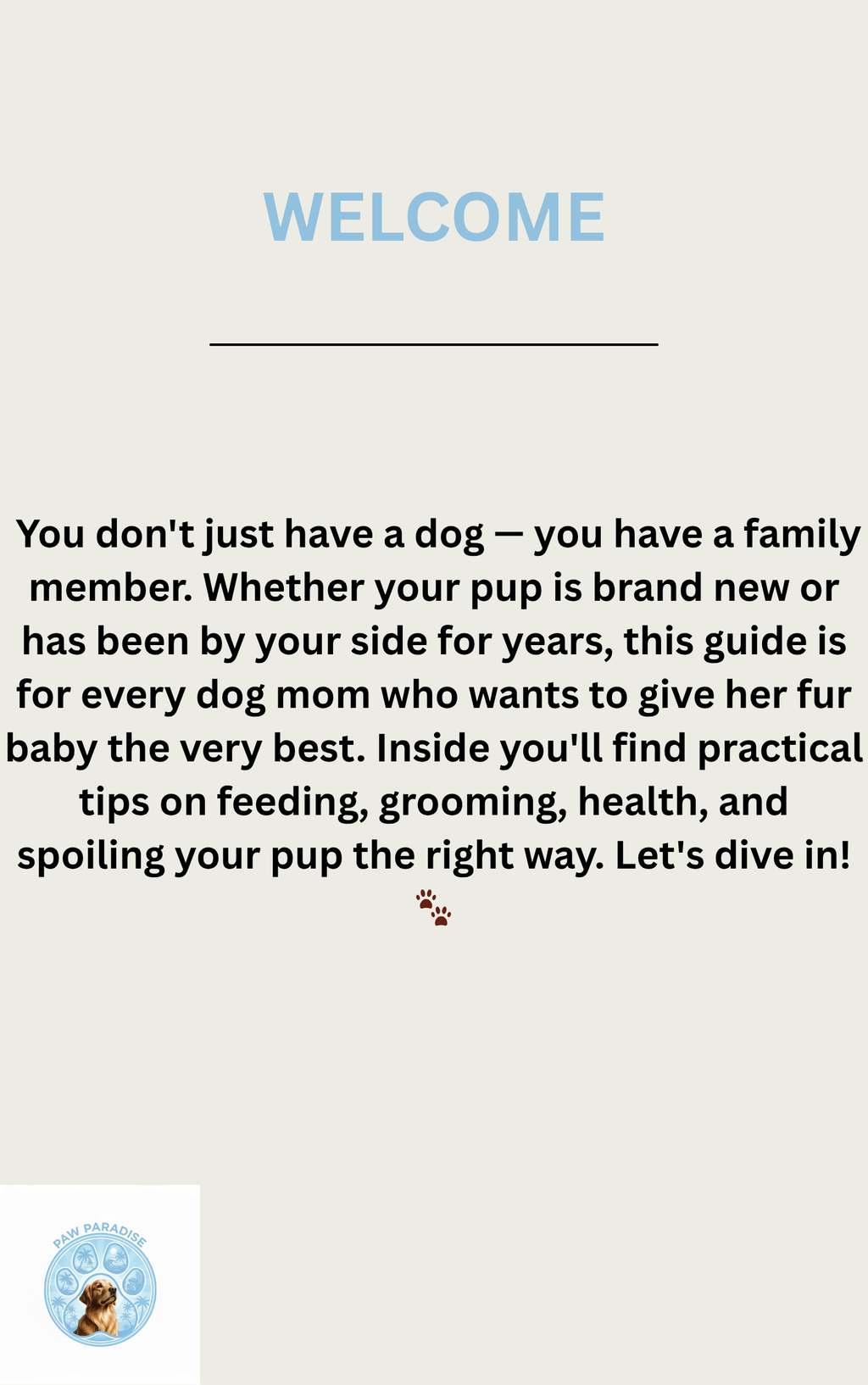 The Dog Parent's Ebook Guide