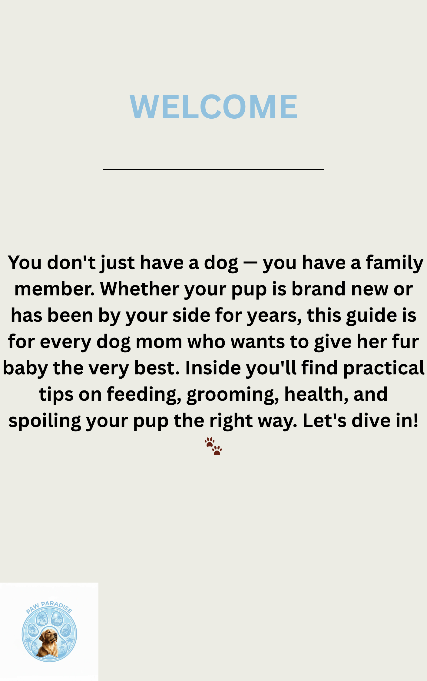 The Dog Parent's Ebook Guide