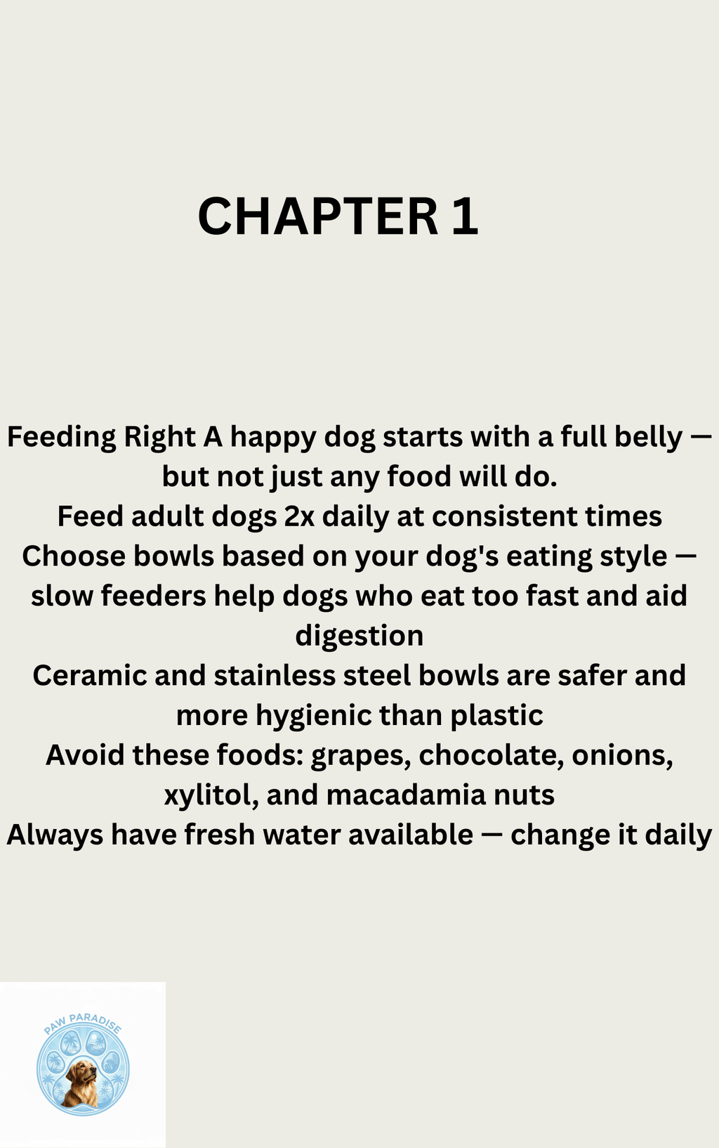 The Dog Parent's Ebook Guide