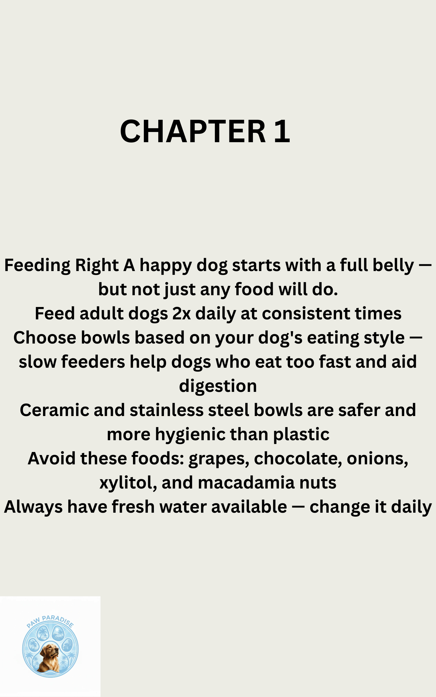 The Dog Parent's Ebook Guide