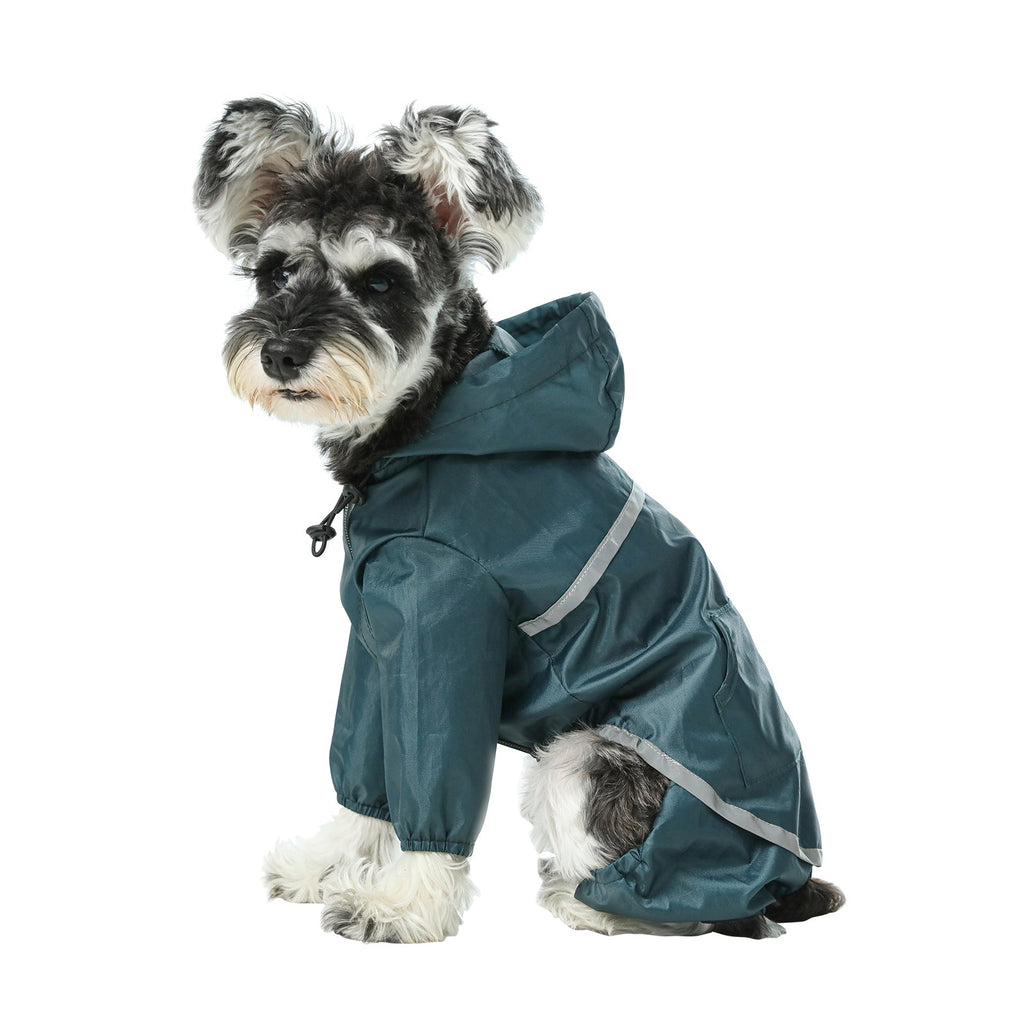 Ultralight Hooded Waterproof Dog Jacket - Blue