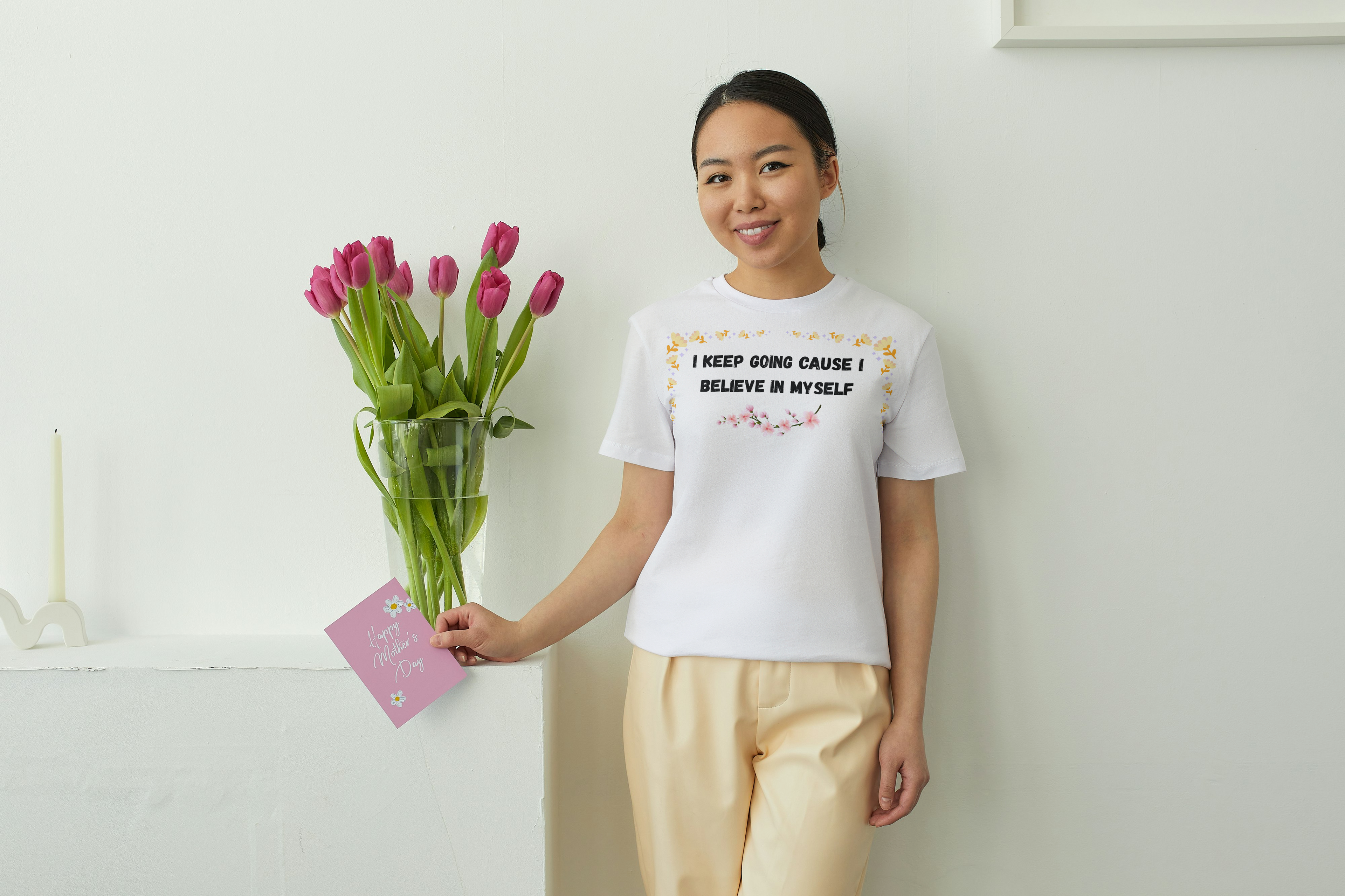 I Keep Going Because I Believe In Myself — Women's Inspirational T-Shirt