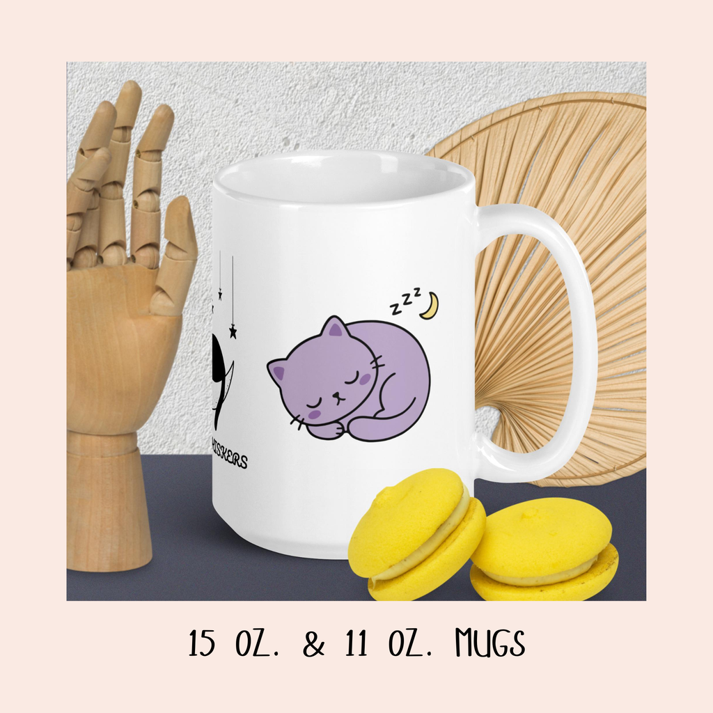 Sleepy Cat Moon T-Shirt and Mug Bundle|Matching Coffee Mug With Same Dreamy Design