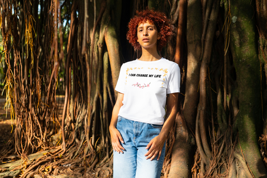 I Can Change My Life — Women's Inspirational T-Shirt| Paws & Whiskers