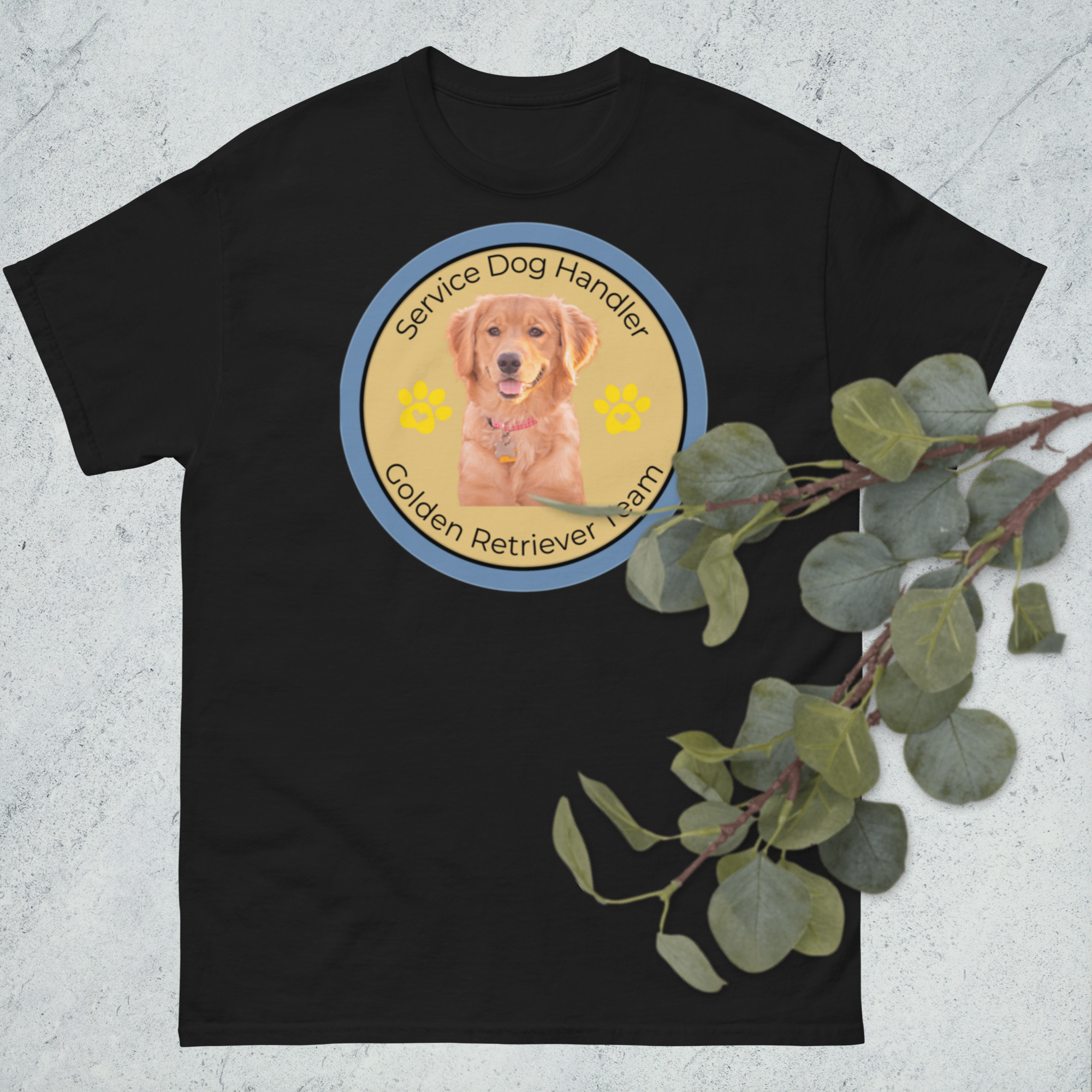 Golden Retriever Service Dog Handler T-Shirt — Unisex Classic Fit, Gift for Service Dog Team