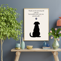 Senior Dog Tribute Wall Art | Thank You for Growing Old With Me| Printable Dog Lover Gift