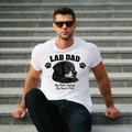 Lab Dog Aging Dog My Heart's Full — Labrador Dad Shirt, Black Lab Gift for Dog Dad, Unisex POD Tee