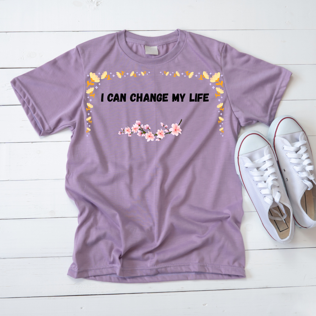 I Can Change My Life — Women's Inspirational T-Shirt| Paws & Whiskers